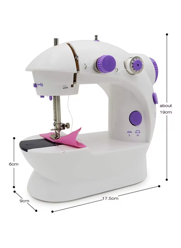 Generic - 4-In-1 Portable Sewing Machine White
