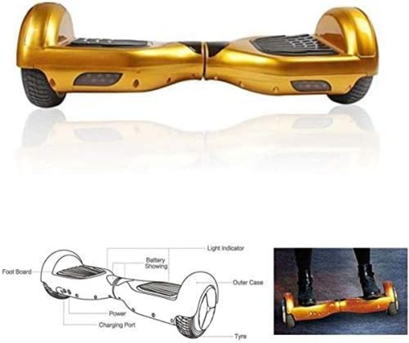 Generic Hoverboard Electric Self-Balancing Scooter Gold