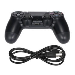 Generic - Wireless Bluetooth Gamepad Dual Shock Joystick Game Controller With 3.5mm Audio Port for Sony PS4 Controller PlayStation 4 Black