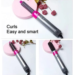 Hair Styler With 5 in 1 Multifunctional Hair Curler, Hair Dryer, Hair Straightner, Heated Hair Combing, Hair Smoothening Styling Tools etc