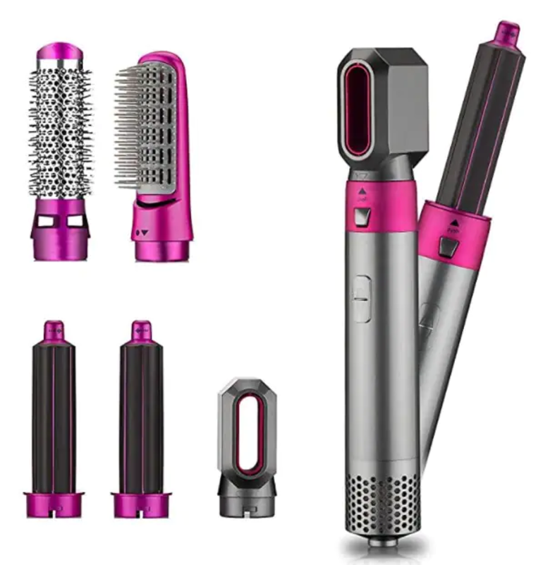 Hair Styler With 5 in 1 Multifunctional Hair Curler, Hair Dryer, Hair Straightner, Heated Hair Combing, Hair Smoothening Styling Tools etc