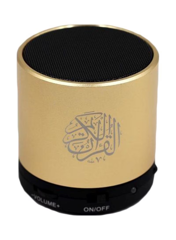 Generic - Remote Control Portable Speaker QS100 Black/Gold