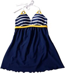 One Piece Monokini Swimwear Swimsuit Swim Dress Skirt Cover Up - XL
