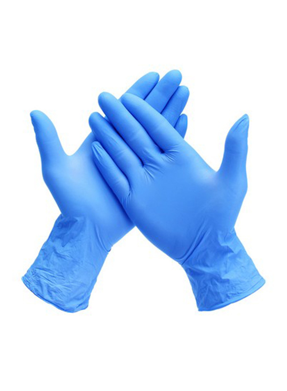 Nitrile Examination Powder Free Gloves, 100-Pieces, Blue, Extra-Large