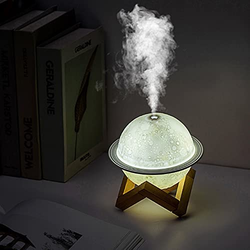 Planet Air Humidifier Night Light For Living Room Bedroom Table Desk Oil Diffuser Aroma Air Humidifier