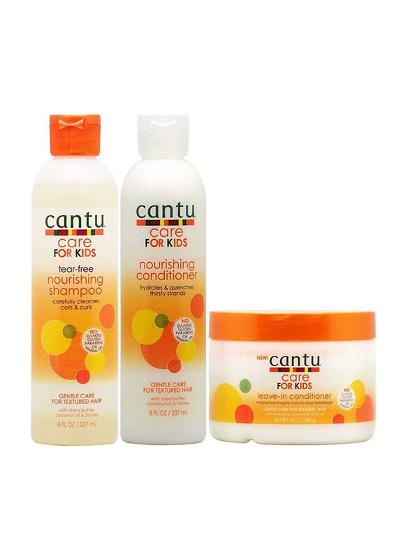 

Cantu Care 3 Pieces Nourishing Shampoo & Conditioner + Leave-in Conditioner for Kids