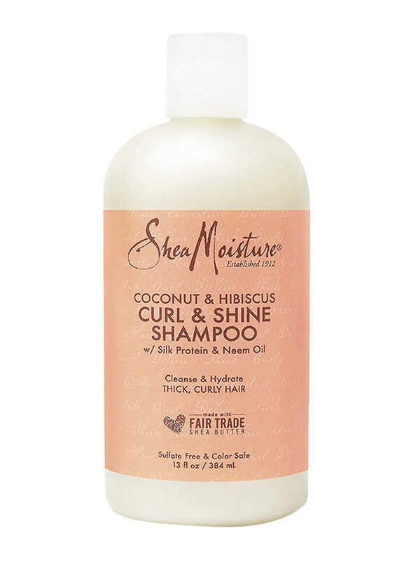 

Shea Moisture Coconut & Hibiscus Curl & Shine Shampoo for Curly Hair, 384ml