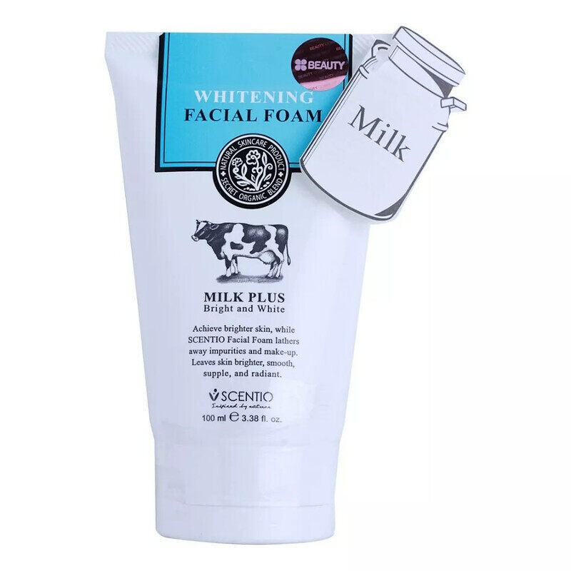 

Scentio Whitening Facial Foam Milk Plus Bright & White 100ml