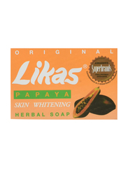 Likas Skin Whitening Papaya Herbal Soaps, Yellow, 3 Pieces