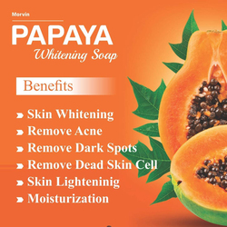 Likas Skin Whitening Papaya Herbal Soaps, Yellow, 1 Piece