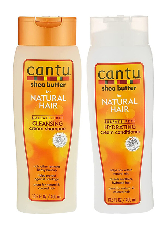 

Cantu Shea Butter Cleansing Shampoo and Hydrating Conditioner for All Type Hair, 400ml, 2 Pieces