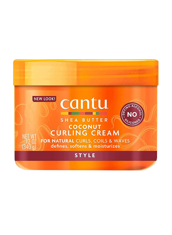 

Cantu Shea Butter Coconut Curling Cream for Curly Hair, 340gm