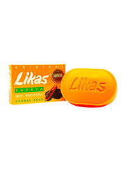 Likas Skin Whitening Papaya Herbal Soaps, Yellow, 1 Piece