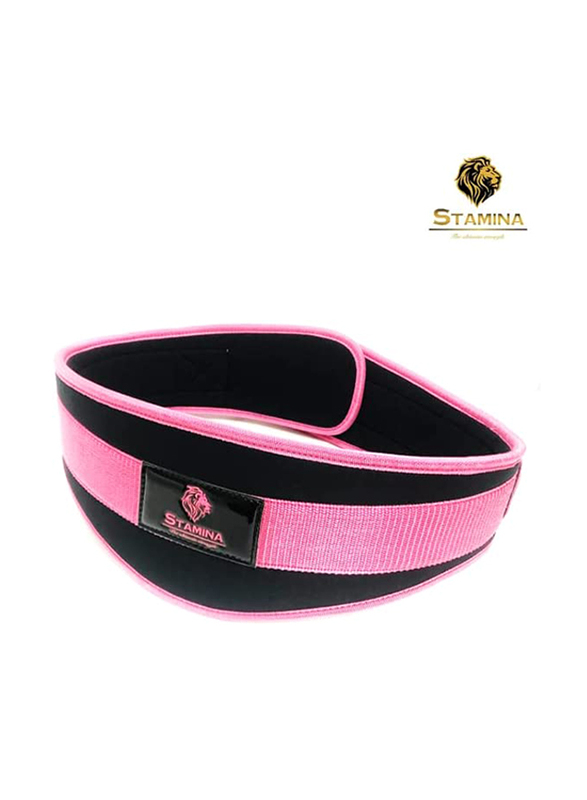 Stamina The Ultimate Strength Self-Locking Weight Lifting Belt, Pink, Medium
