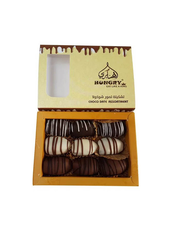 Hungry Choco Chocolate Covered Dates Assortment, 150g