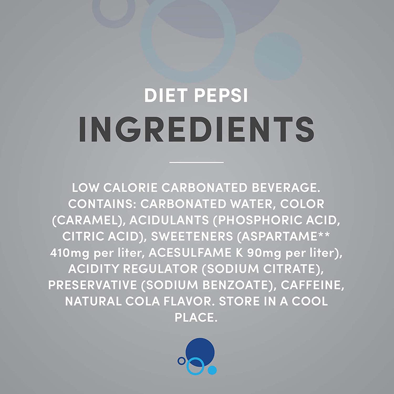Pepsi Diet Soft Drink Plastic Bottle, 6 x 2.28 Liter