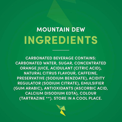 Mountain Dew Soft Drink Can, 24 Cans x 330ml