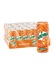 Mirinda Orange Soft Drink, 24 Cans x 330ml