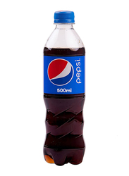 Pepsi Regular Soft Drink Plastic Bottle, 12 x 500ml