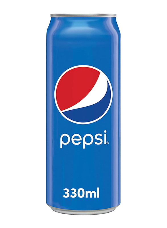 Pepsi Regular Soft Drink, 24 Cans x 330ml