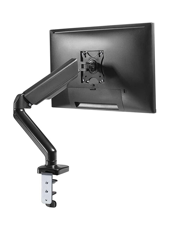 

Navodesk Premium Quality Ergonomic Monitor Desk Mount with Gas Spring Tech & USB Hub, Black