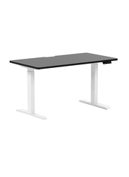 Navodesk Height Adjustable Computer Study Desk with Bluetooth, Black/White