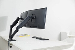 Navodesk Desk Mount Monitor Arms with Gas Spring Tech & USB Hub, Black