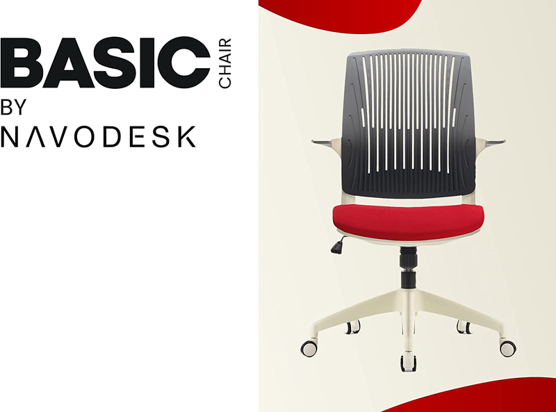 Navodesk Ergonomic Design Office & Computer Chair for Home & Office, Red