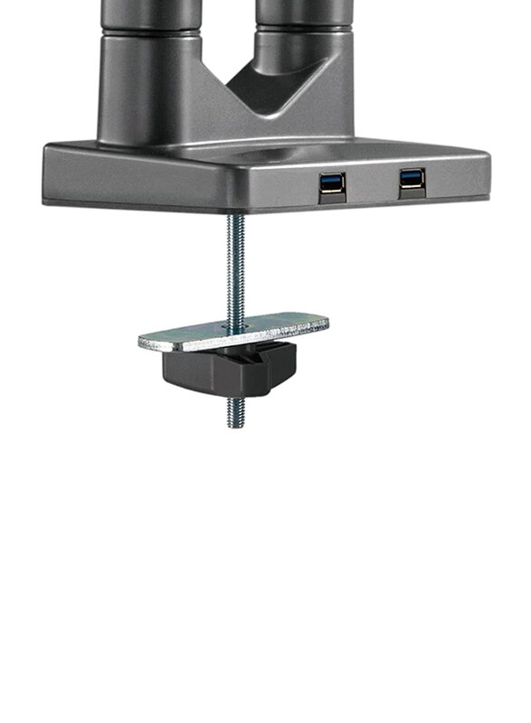 Navodesk Desk Mount Monitor Arms with Gas Spring Tech & USB Hub, Grey