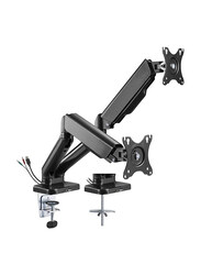 Navodesk Desk Mount Monitor Arms with Gas Spring Tech & USB Hub, Black