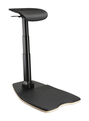 Navodesk Active Extendable Stool with Anti-Fatigue Mat, Black