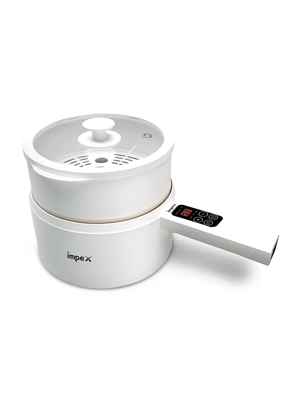 

Impex 6-in-1 Magic Non-Stick Electric Cooking Frying Pan, WS18, White