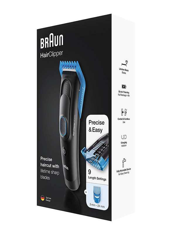 Braun Hair Clipper, HC5010, Black