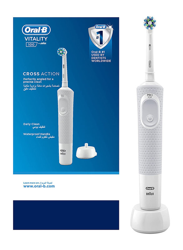 

Oral B Vitality 100 Rechargeable Electric Toothbrush, White