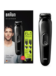 Braun 6-in-1 Multi Grooming Trimmer Kit, MGK3220, Black