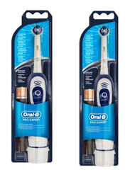 Oral B 2 Braun Advanced Power 400 Battery-Operated Toothbrush, White, 2 Piece