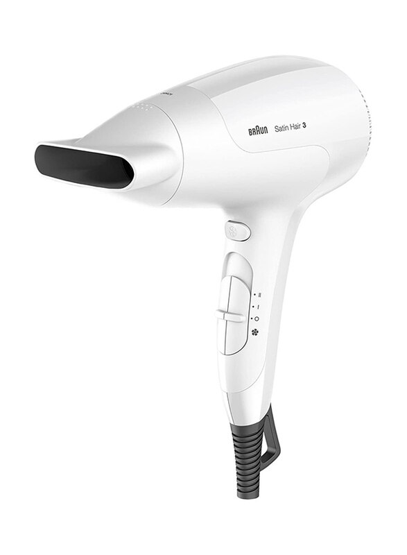 

Braun Satin Hair 3 Hair Dryer with Ionic Function, 2000W, HD380, White