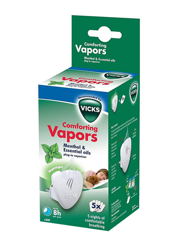 

Vicks Comforting Vapours Plug In Menthol, VH 1700 E, White