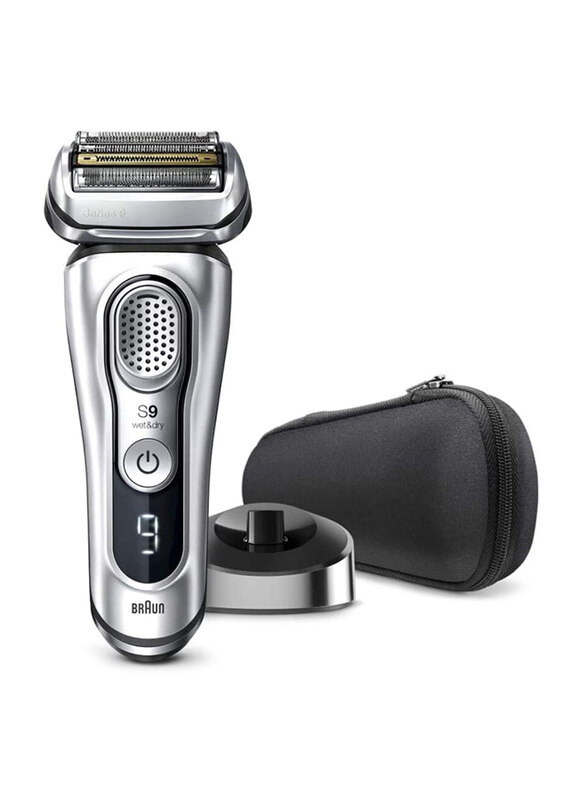 

Braun Series 9 Wet & Dry shaver with charging stand, 9350s, Silver