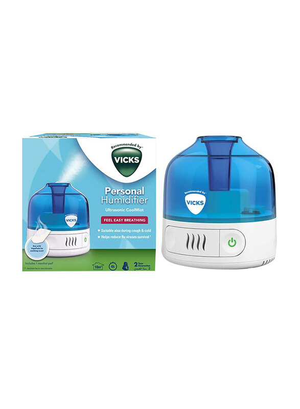 

Vicks Personal Humidifier, VUL505E1, White/Blue