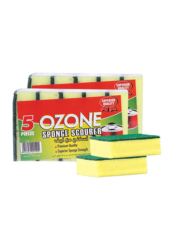 

Ozone Sponge With Scourer 5Pcs Pkt