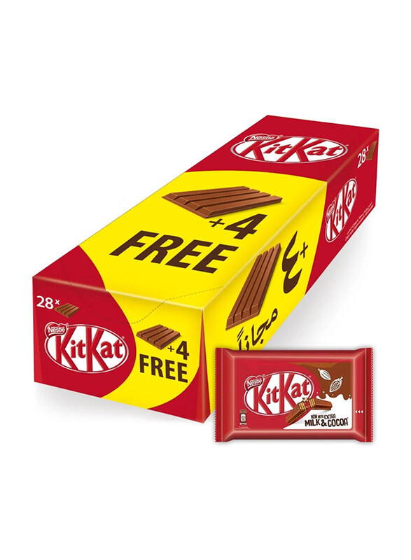 

Nestle KitKat 4-Fingers Chocolate Bars (24+4 Free)