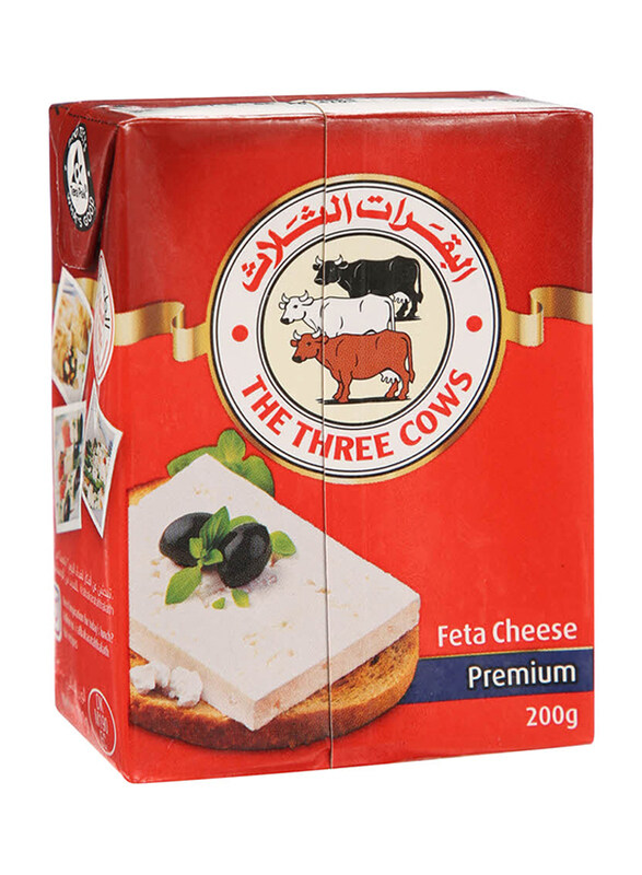 

The Three Cows Premium Feta Cheese Blue Block, 200g