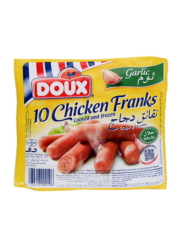 

Doux Chicken Franks Garlic 400G