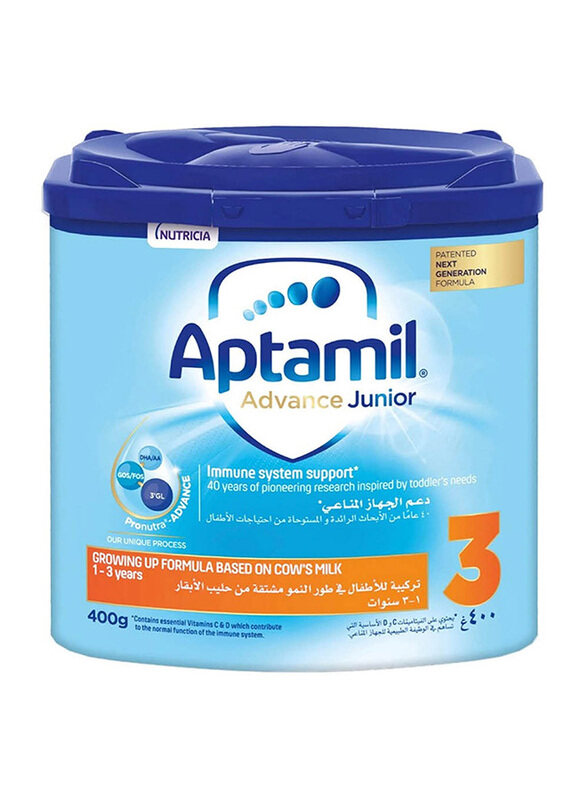 

Aptamil Advance Junior 3 Growing Up Formula For 1-3 Years, 400g