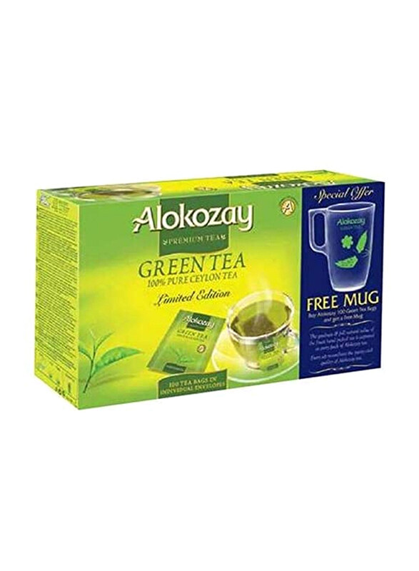 

ALOKOZAY GREEN TEA BAG 100TB+MUG