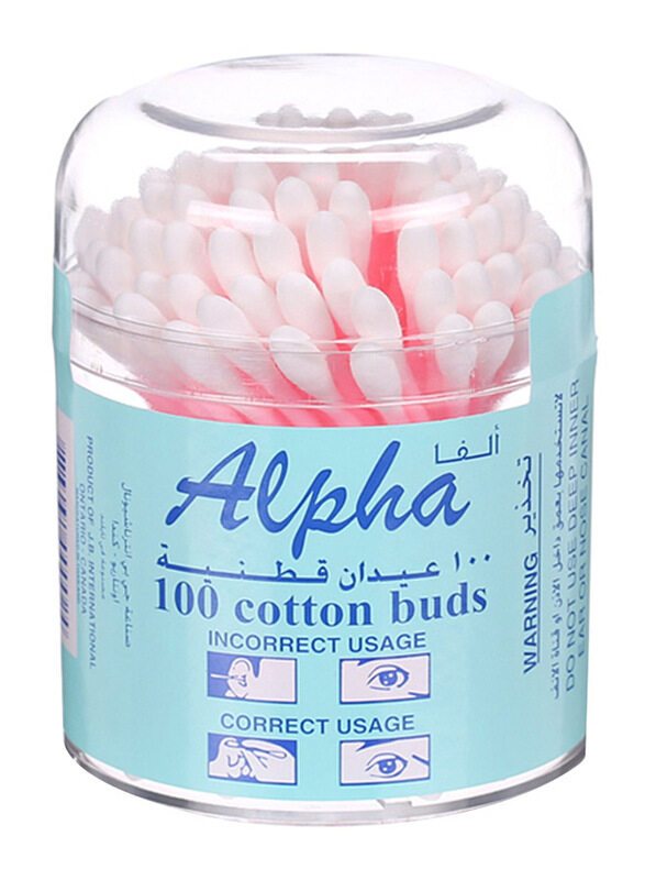 

Alpha Cotton Buds, 100 Pieces, White