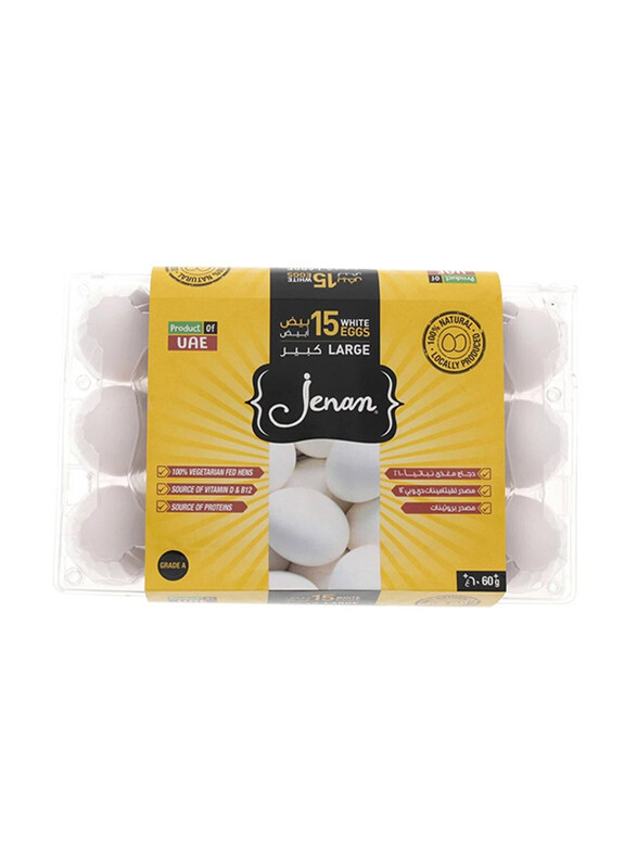 

Jenan White Large Eggs 15 Count