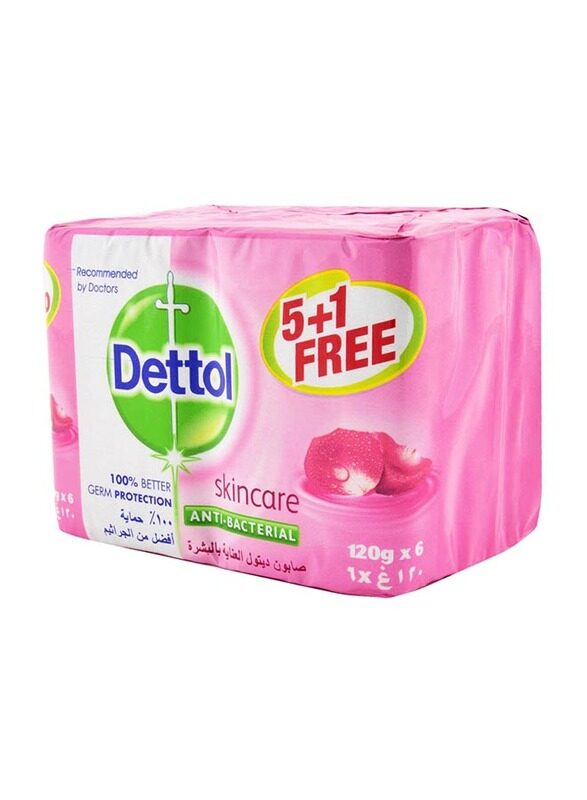

Dettol Soap Skincare 5+1 Free 120 g