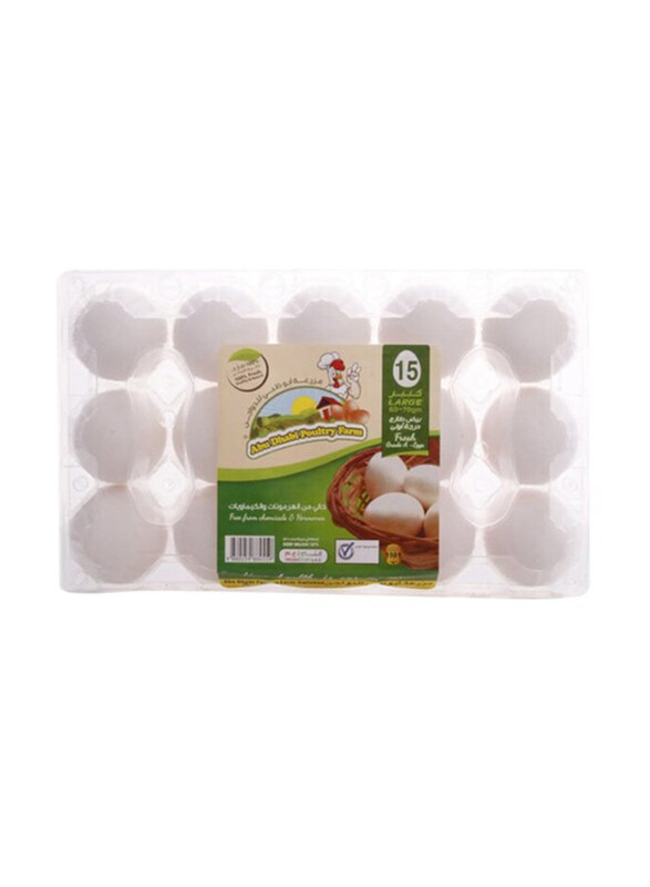 

Abudhabi Eggs Abu Dhabi Poultry Farm Eggs - Grade A 15Pieces